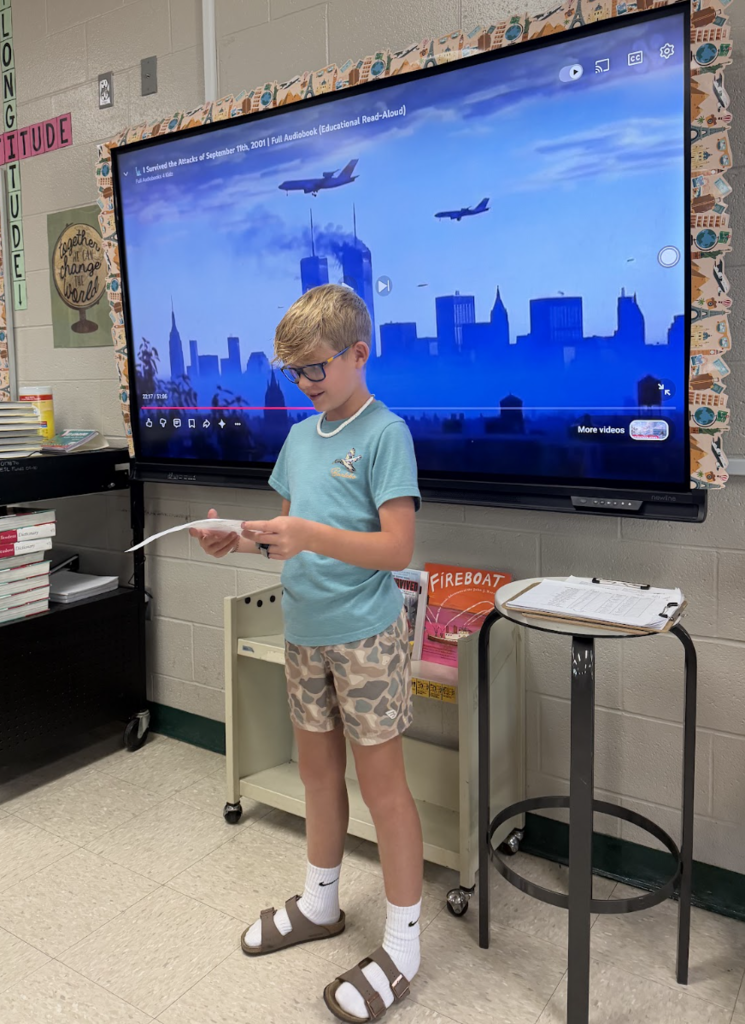 9/11 activities in Mrs. Whitehead's class