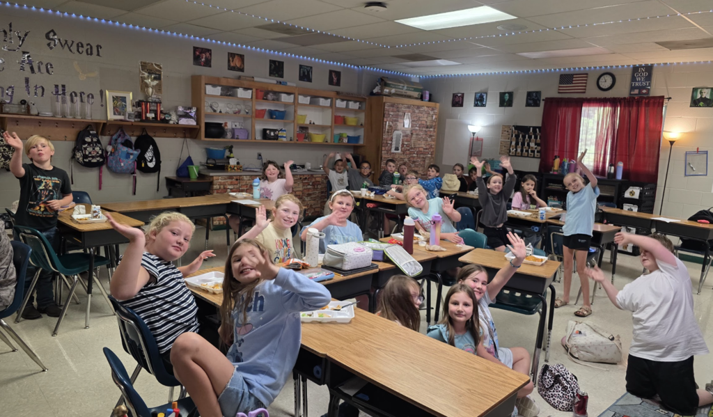 Celebrating math growth in Mrs. Richardson's class