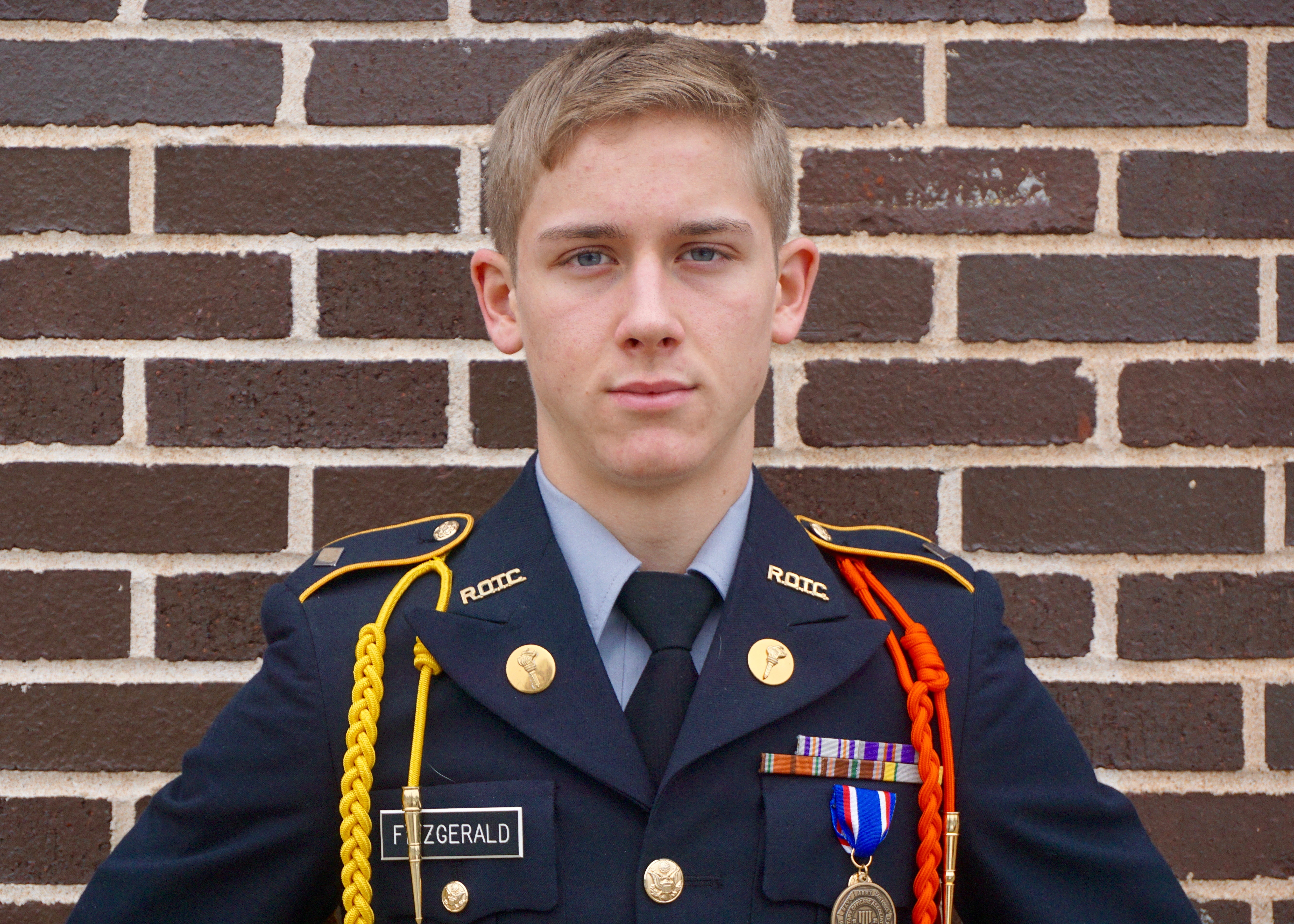 Sean Fitzgerald poses in uniform Sean Fitzgerald poses in uniform