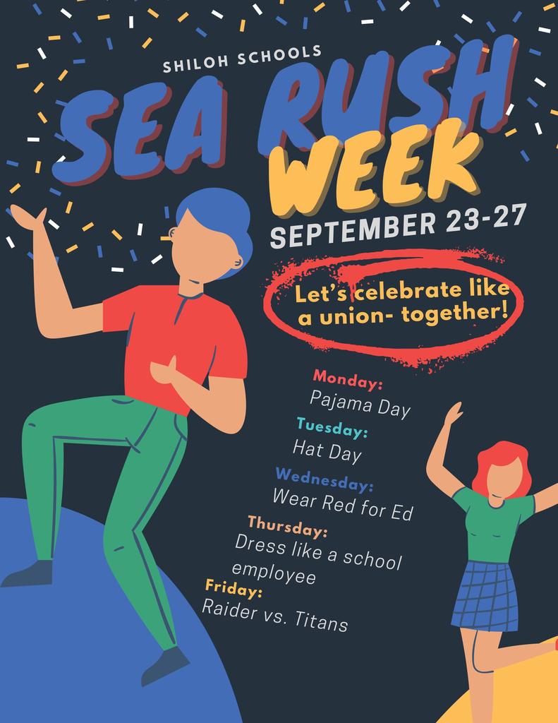 SEA dress up days September 23-27, 2024