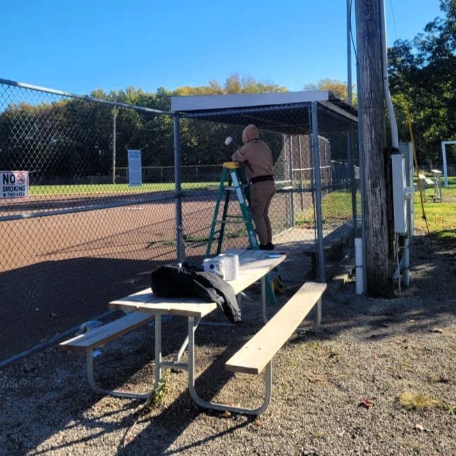 Ball diamond community service day