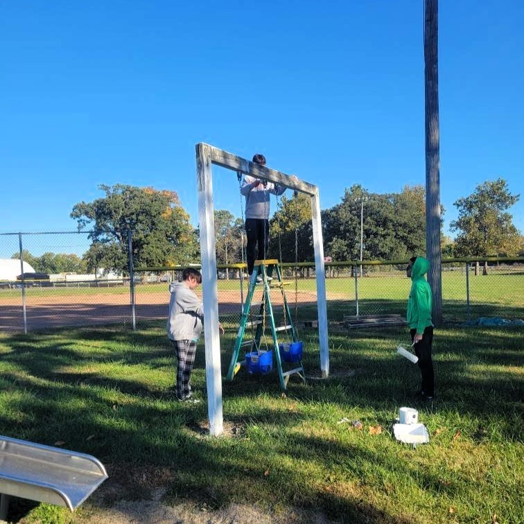 Ball diamond community service day