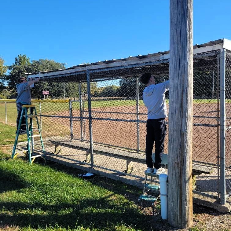 Ball diamond community service day