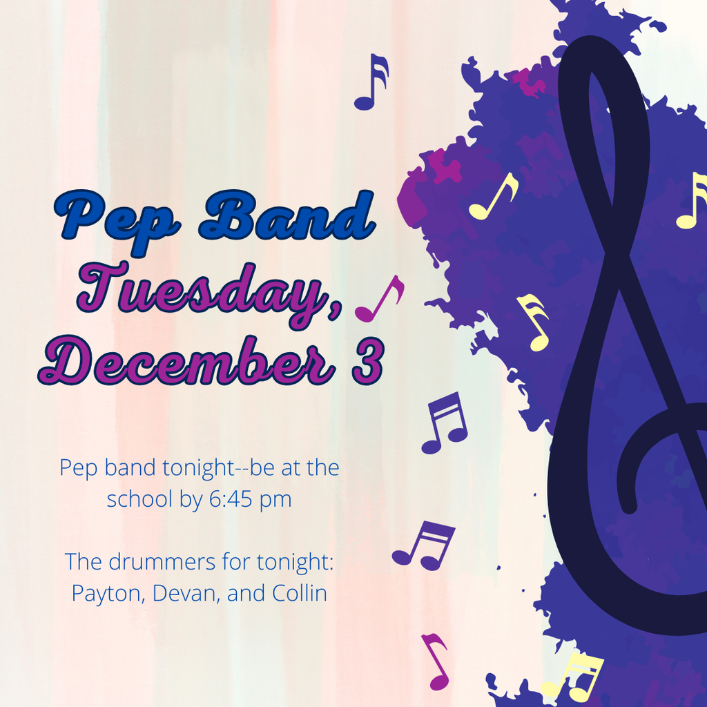 Pep band performance on December 3, 2024