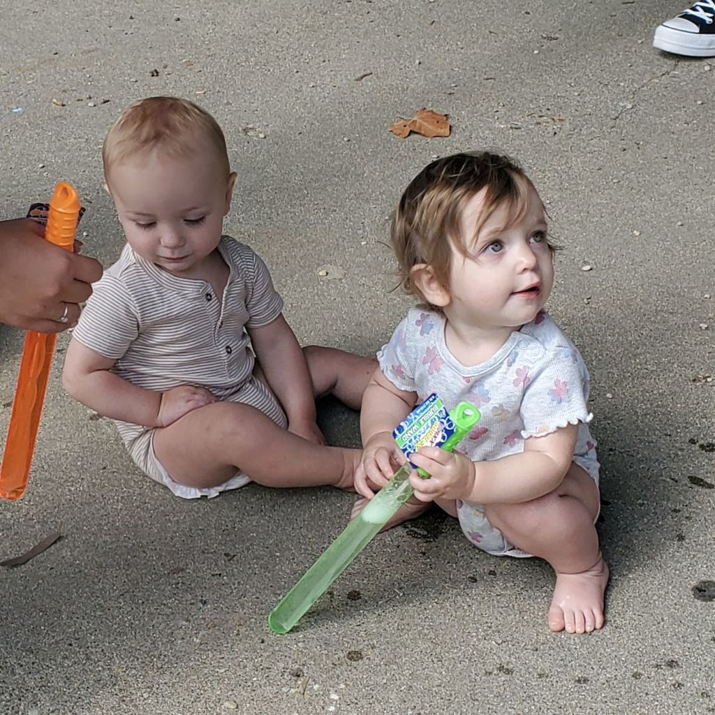 Families on playground during August 2025 partnership in parenting group connection