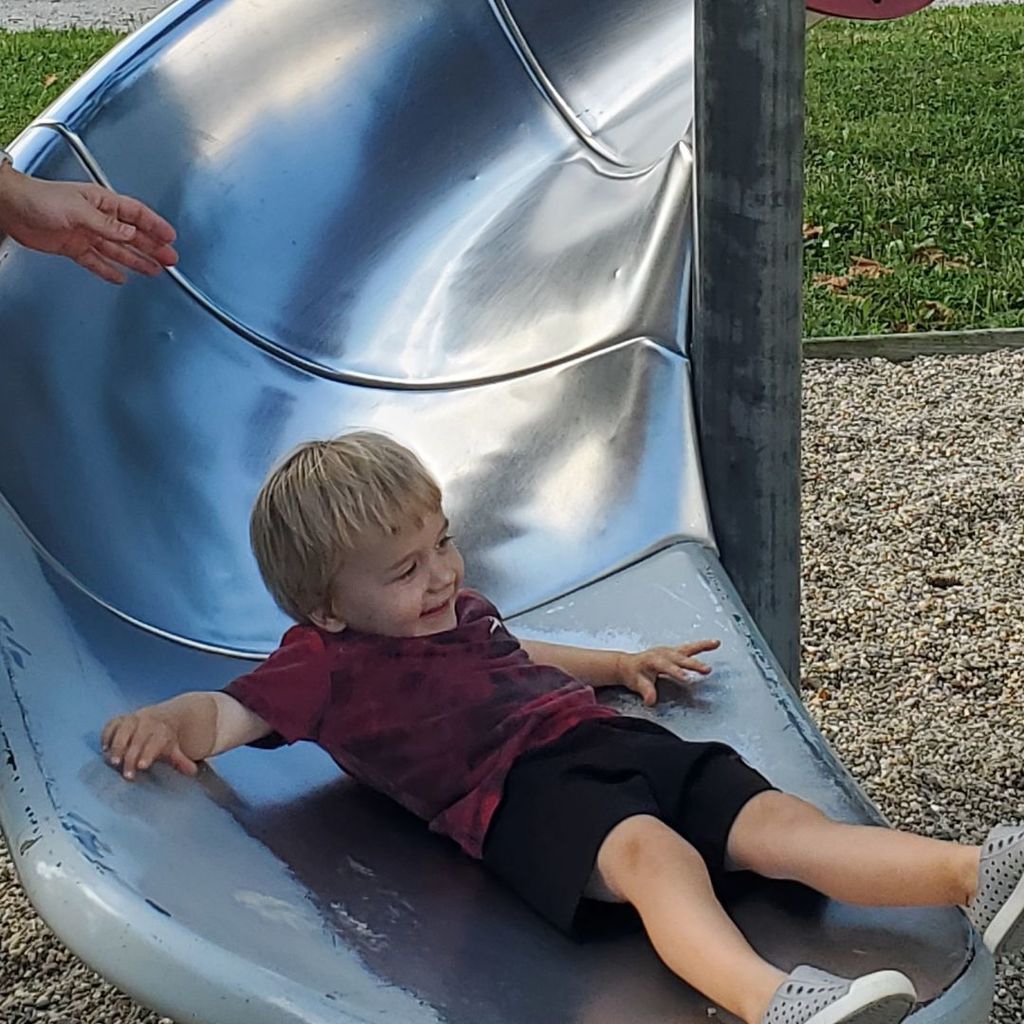 Families on playground during August 2025 partnership in parenting group connection
