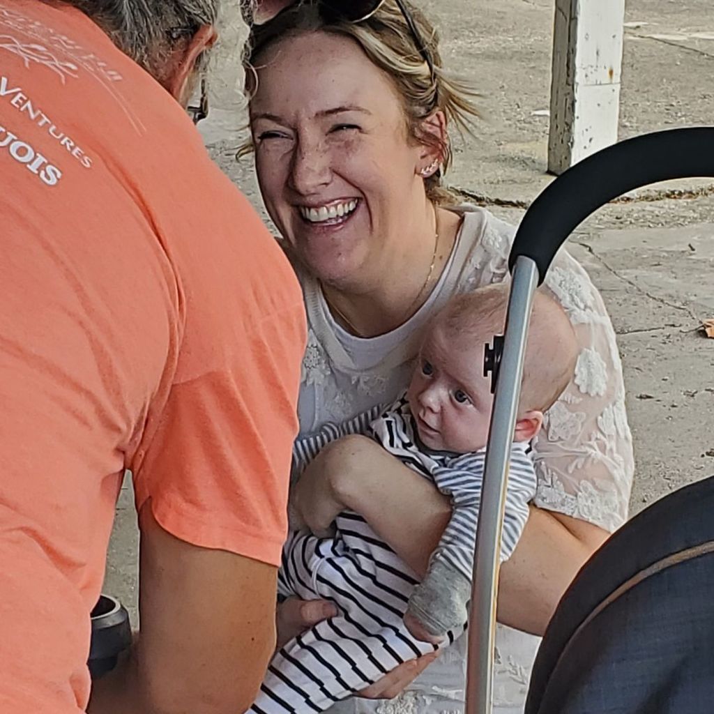 Families on playground during August 2025 partnership in parenting group connection
