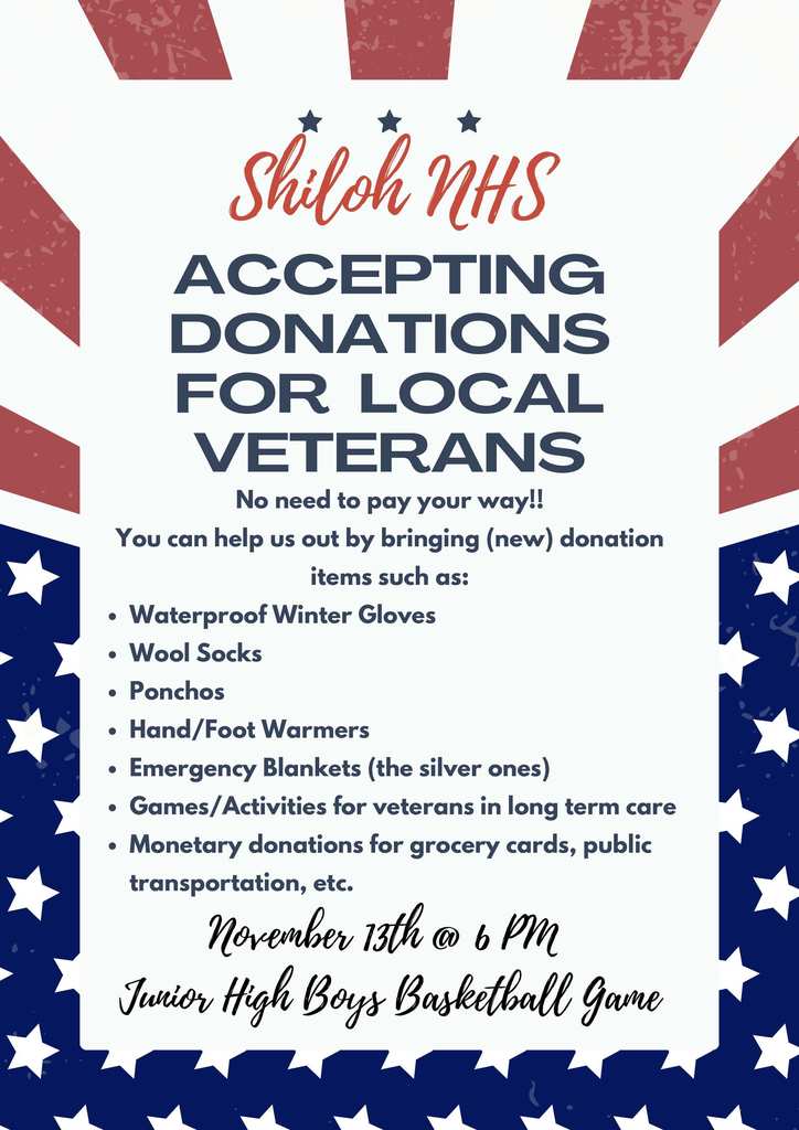 Dontations for Veterans