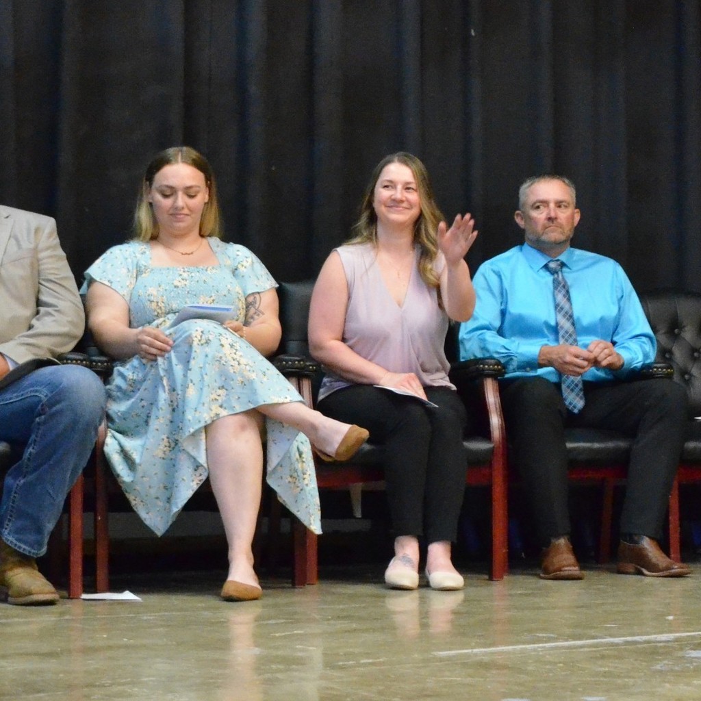 Photos of board members at class of 2025 graduation
