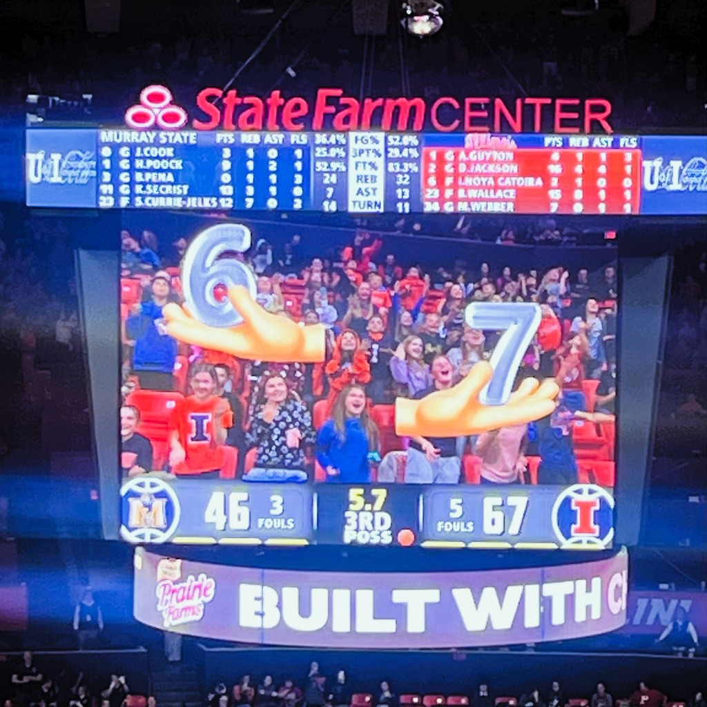 Illini score: six seven