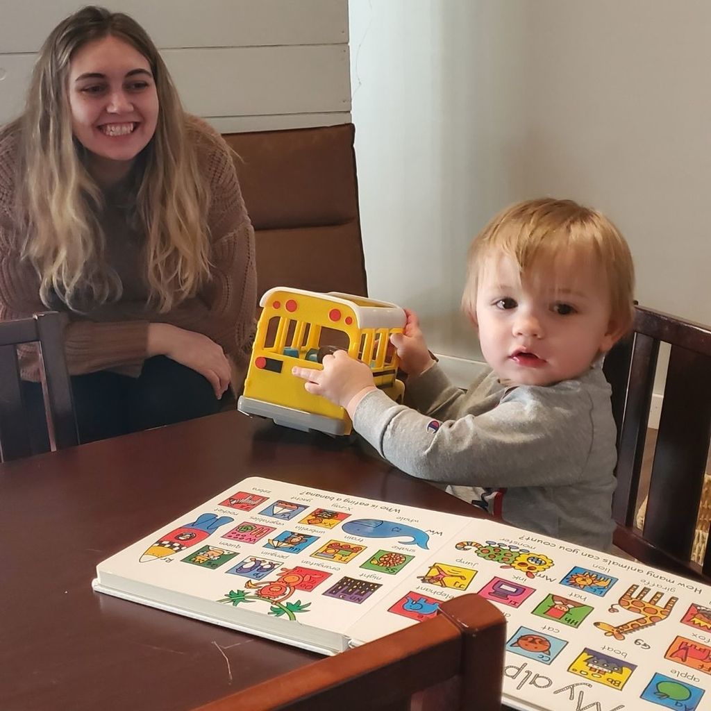 PIP group connection photos of children and families at Hometown Grounds in Tuscola in January of 2026