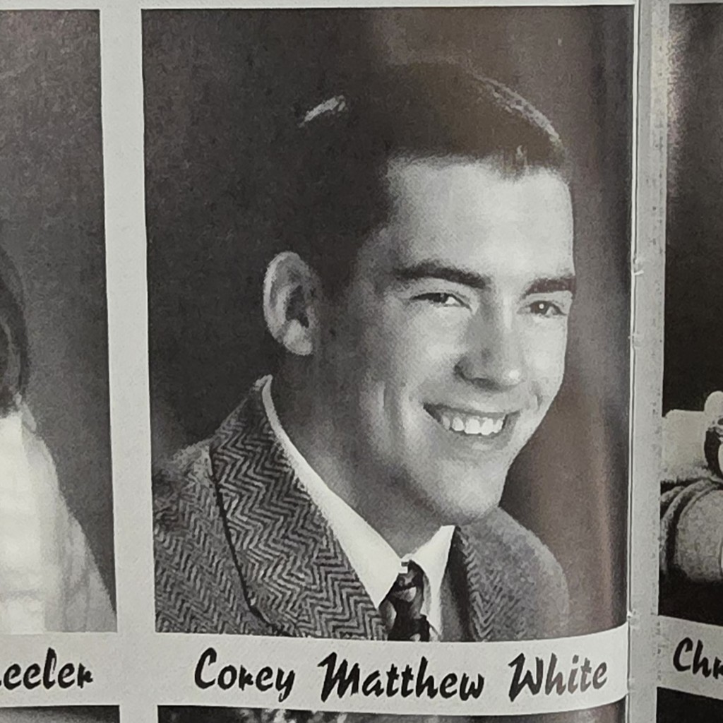 Senior yearbook photo of 2026-2027 superintendent Corey White