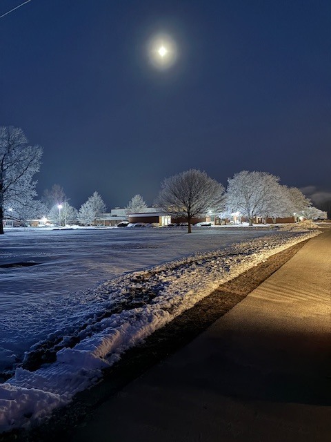 Dark sky freezing fog photograph by Jayme Dillon