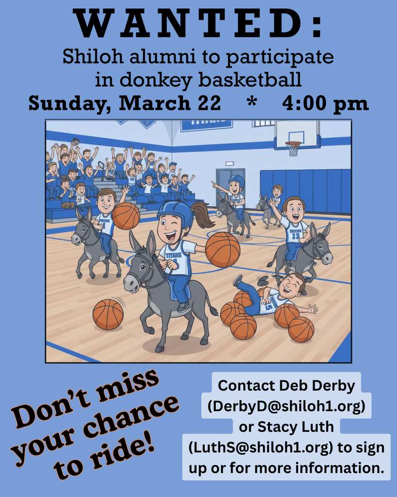 Players needed for donkey basketball at Shiloh on March 22, 2026