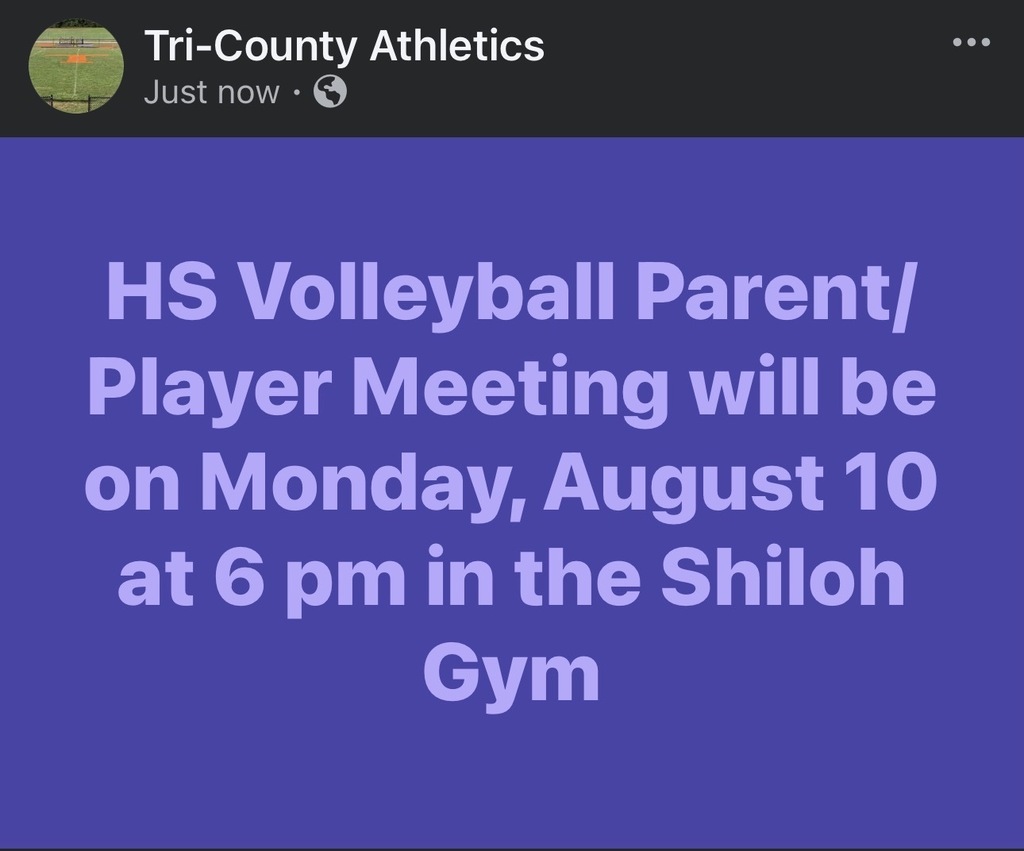 HS Volleyball parent meeting