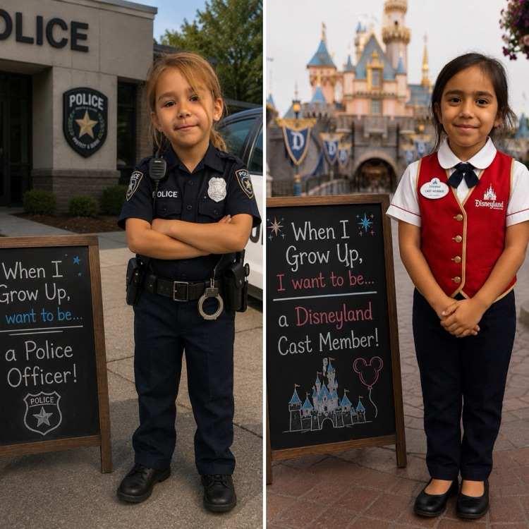 students dressed as their future career