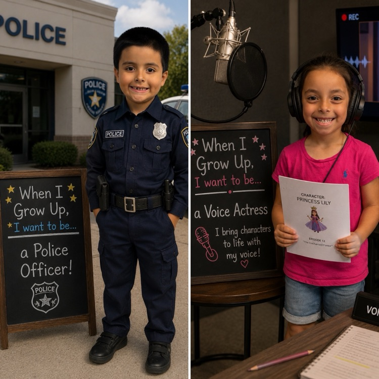 students dressed as their future career