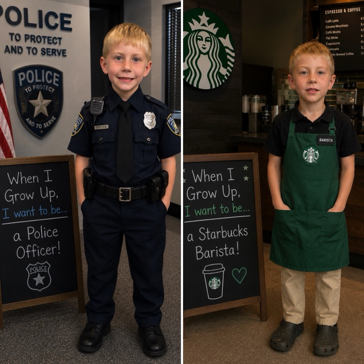 students dressed as their future career