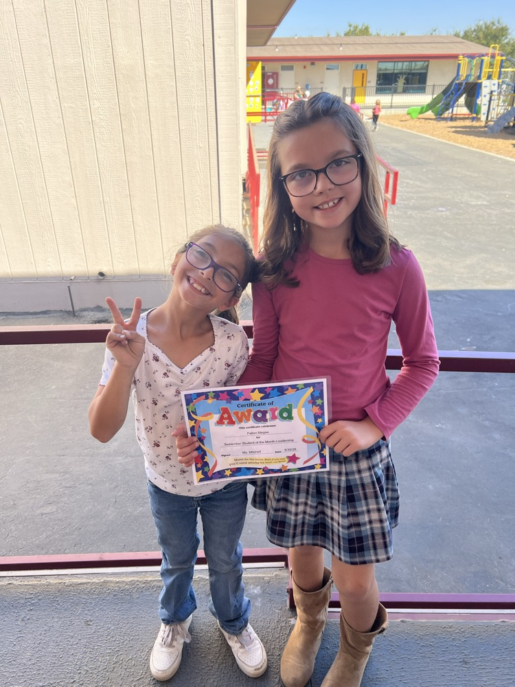 Students of the Month for Leadership