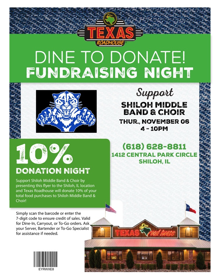 Dine To Donate for the Band