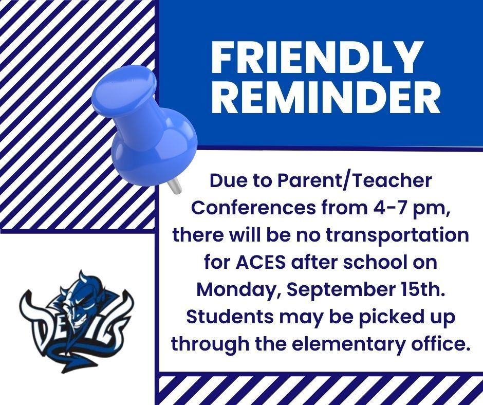 NO TRANSPORTATION MONDAY AFTERNOON!