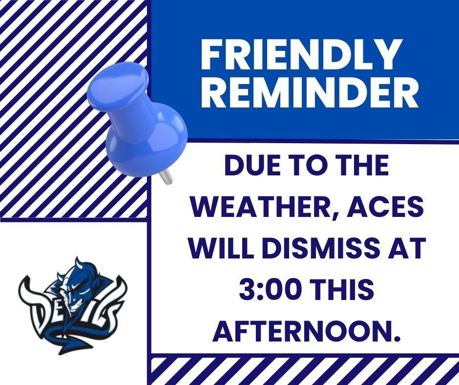 There will be no transportation provided for ACES on Tuesday, November 12 (14)