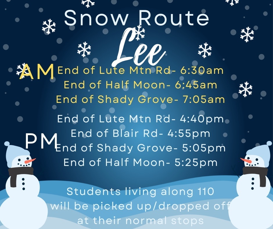 Snow Route-Lee