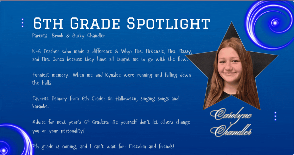6th Grade spot lights
