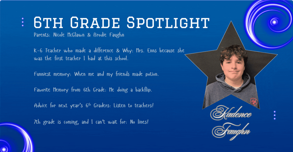 6th Grade spot lights