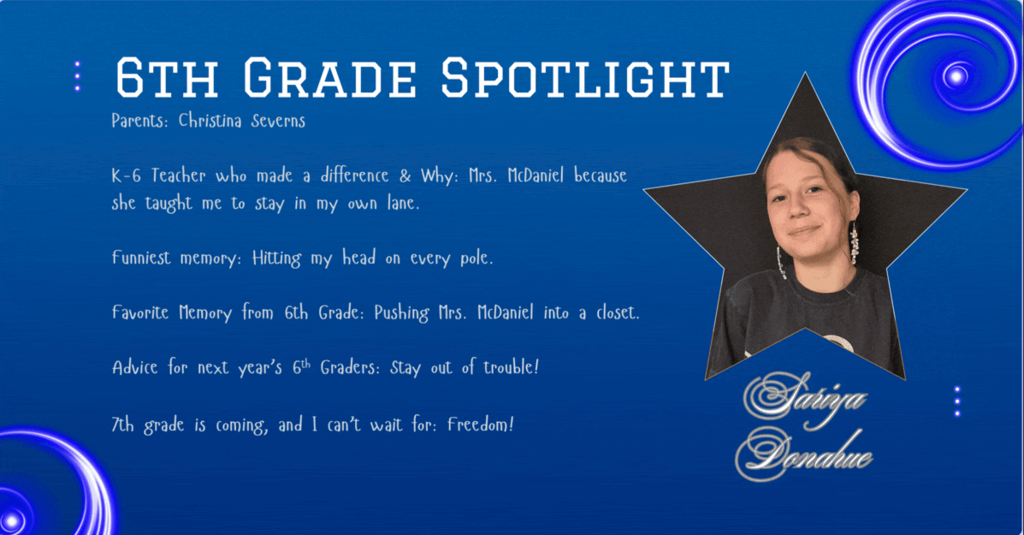 6th Grade spot lights