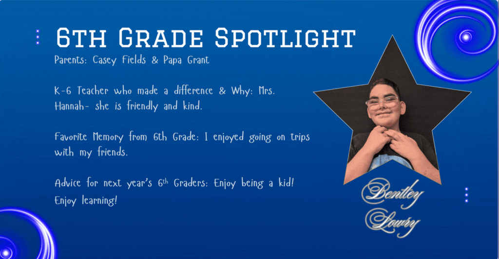 6th Grade spot lights