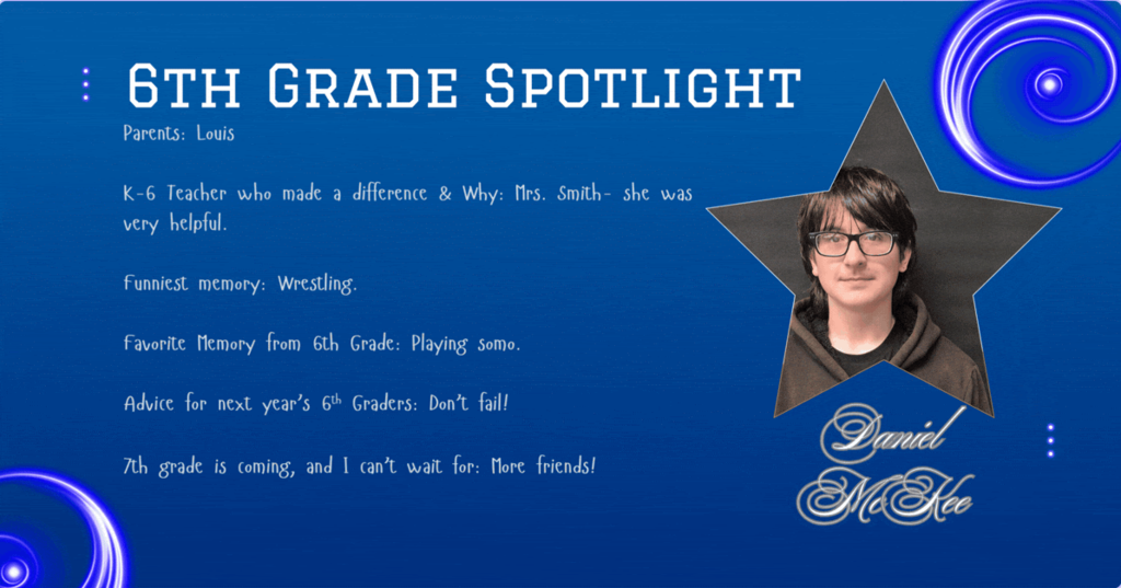 6th Grade spot lights
