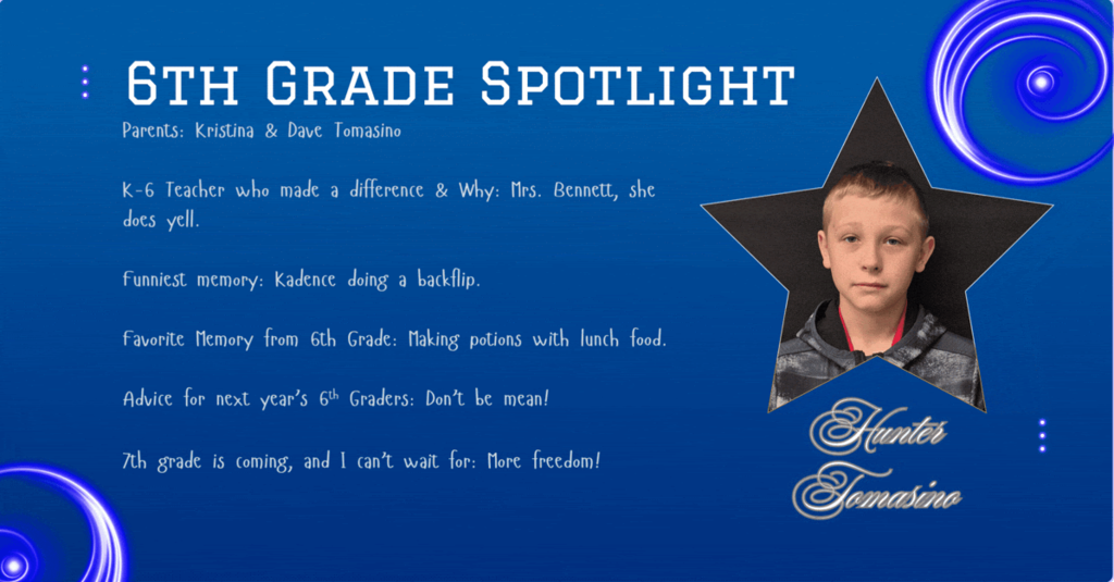 6th Grade spot lights