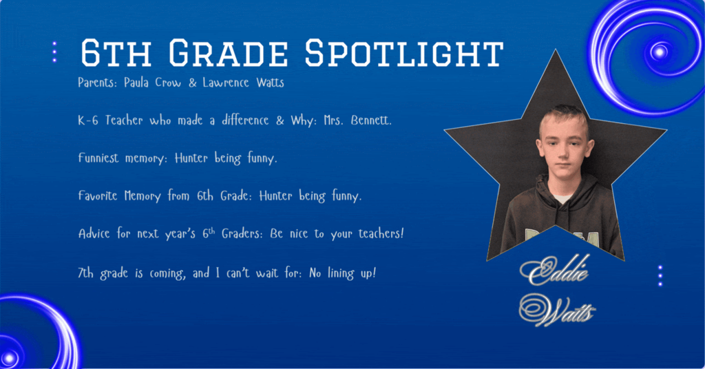 6th Grade spot lights