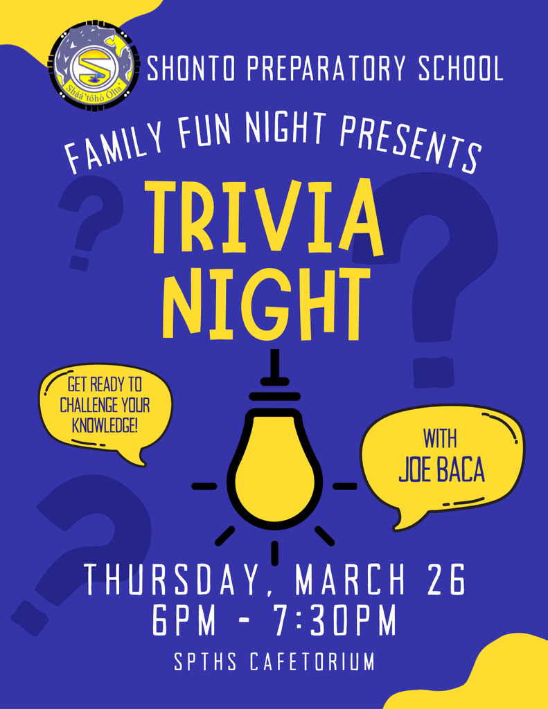 March Family Fun Night flyer for March 26