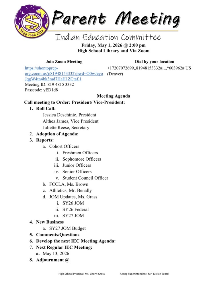  IEC meeting agenda