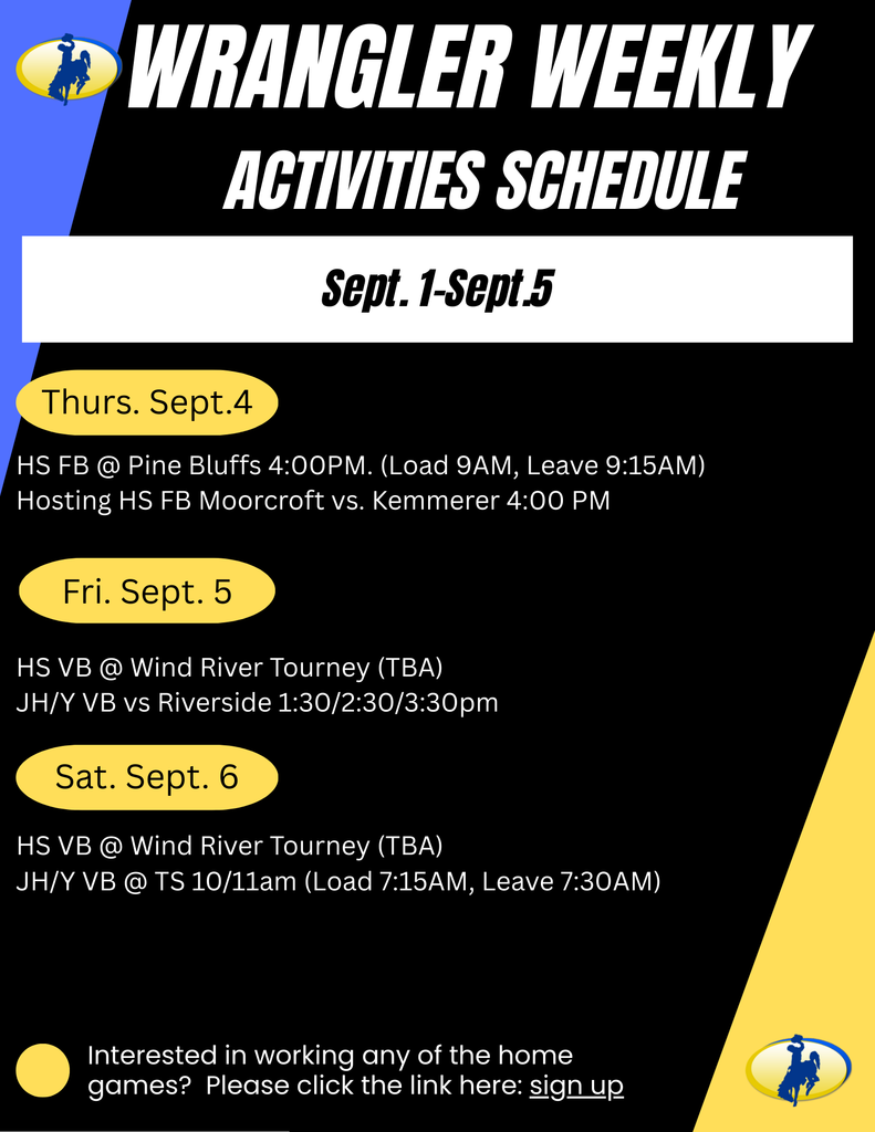 Weekly Activities Schedule #2