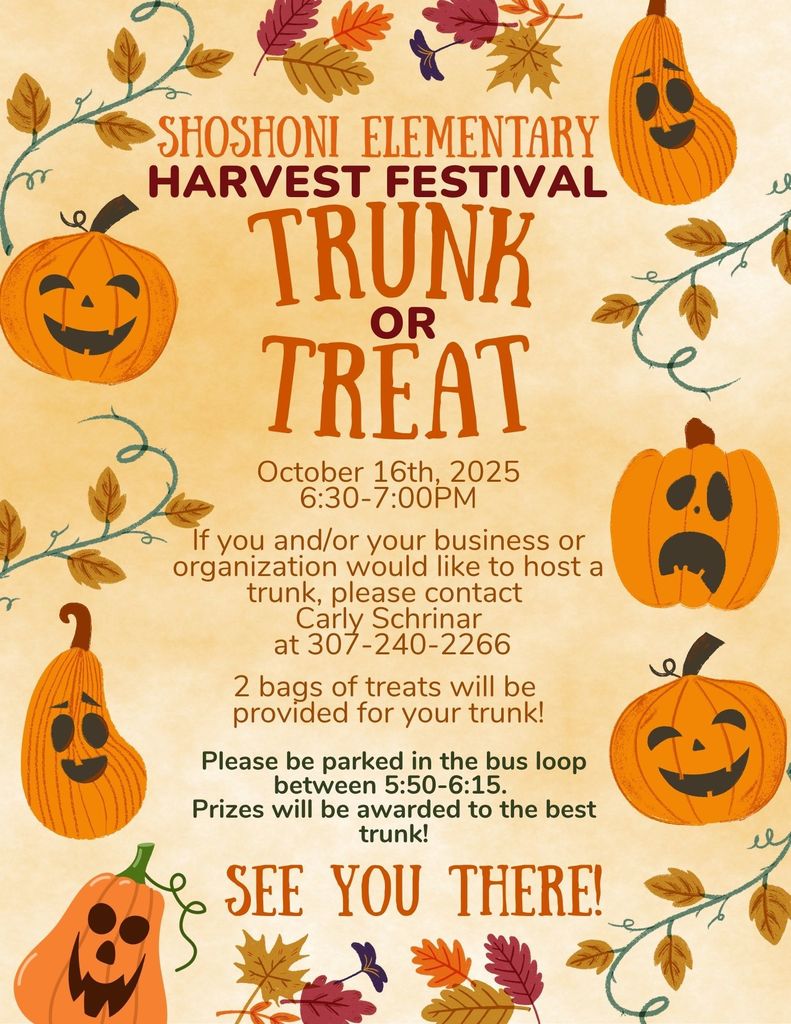 Trunk or treat flyer