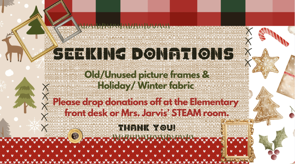 Picture frames and fabric donations