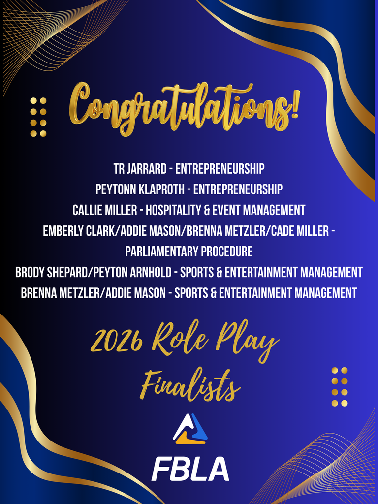 Blue and Gold Modern Background Poster