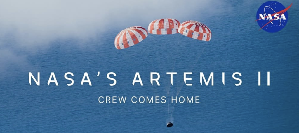 Artemis 2 splashdown