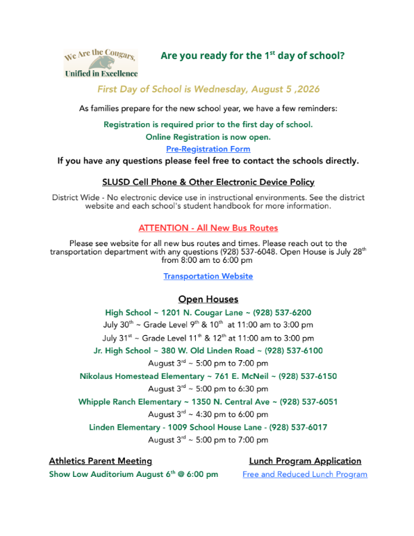 Details on up coming events