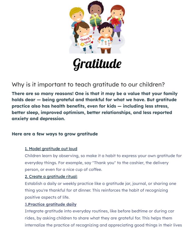 Counselor's Corner- November