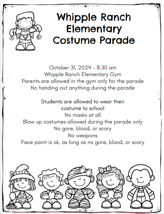 Halloween Parade Info