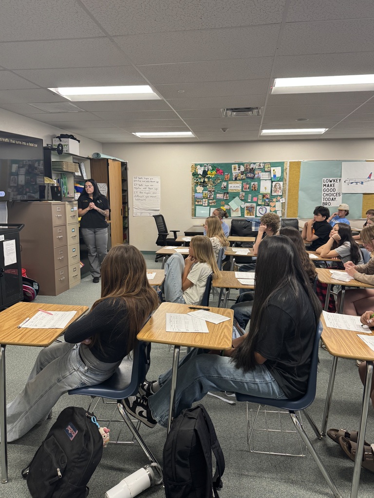 Career day at the Show Low Jr High School