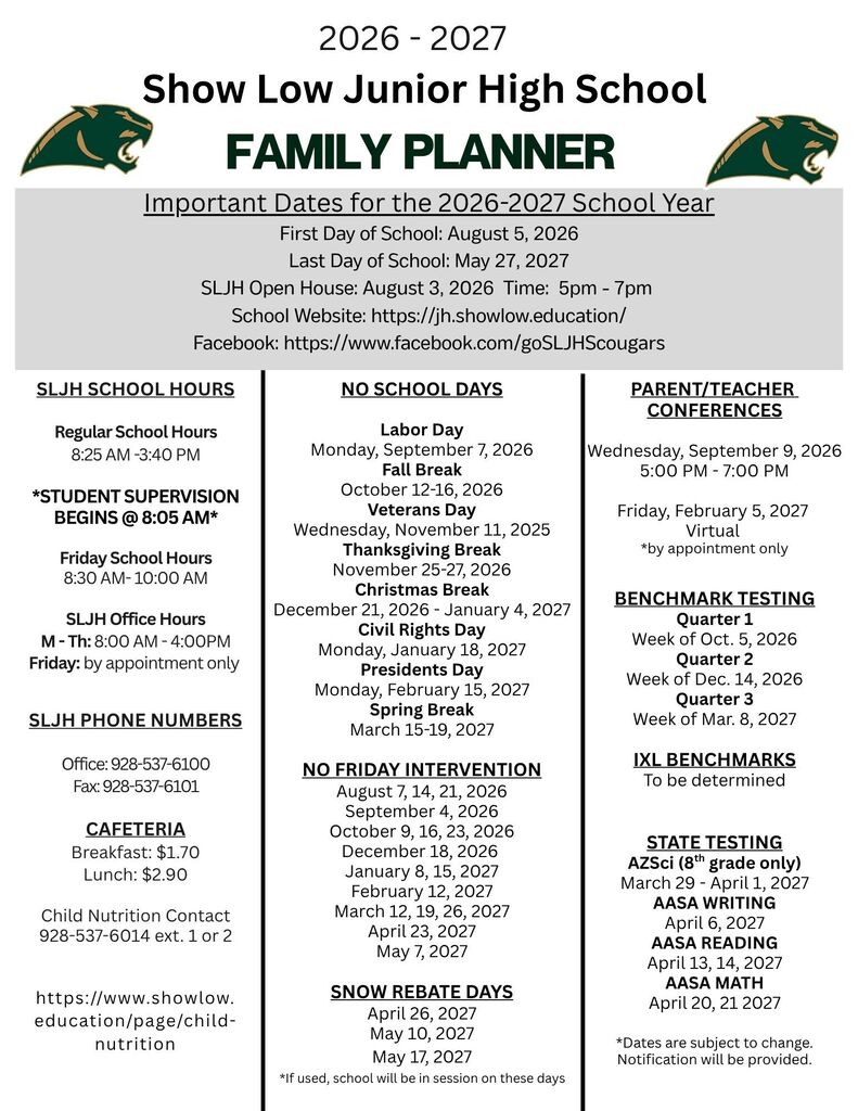 2026 -2027 Family Planner