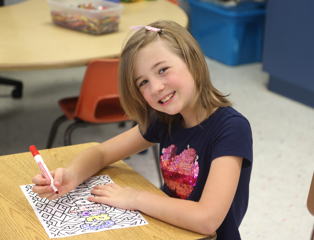 Students taking part in the first week of the summer enrichment program. 