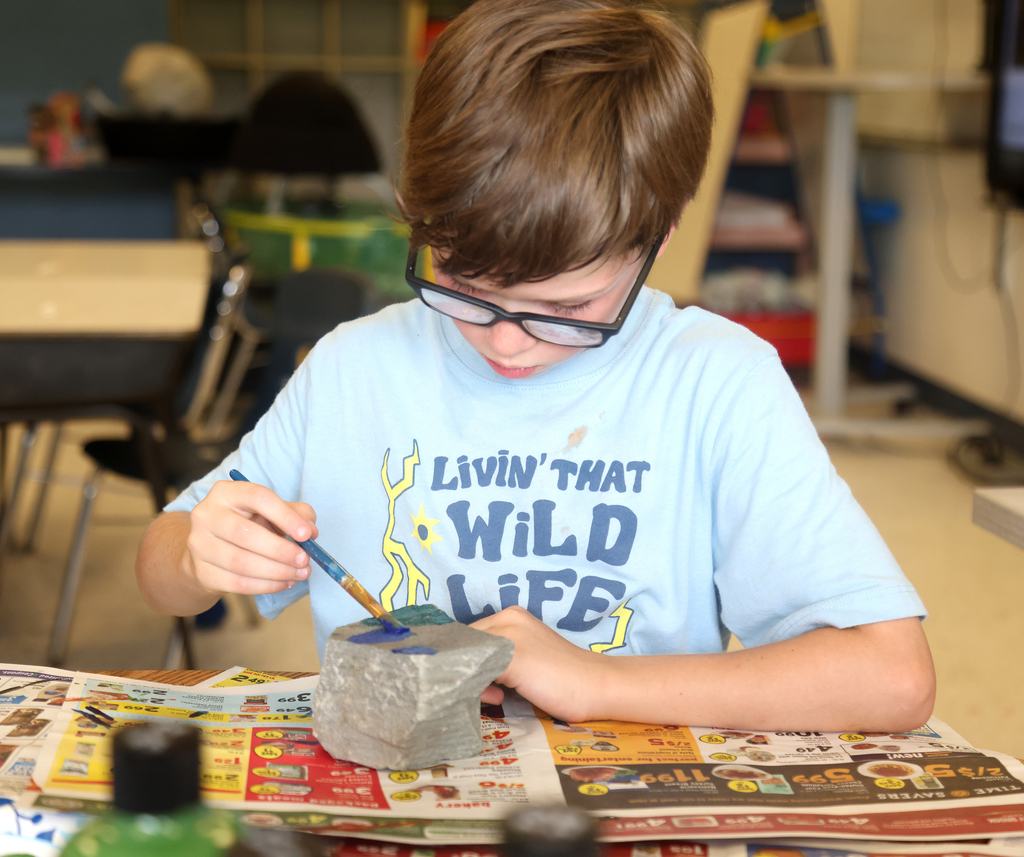 Students taking part in the first week of the summer enrichment program. 