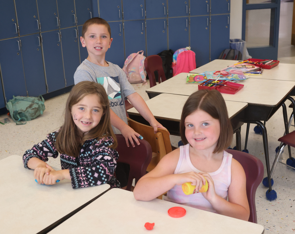 Students taking part in the first week of the summer enrichment program. 