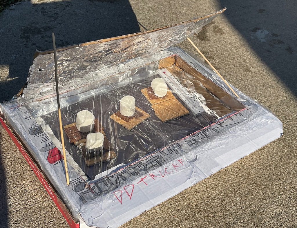 One of the solar ovens